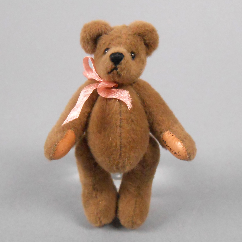 Medium Brown Velvet 2.5 inch Bear
